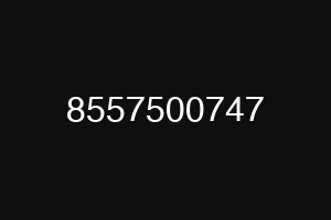 8557500747