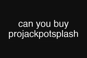can you buy projackpotsplash
